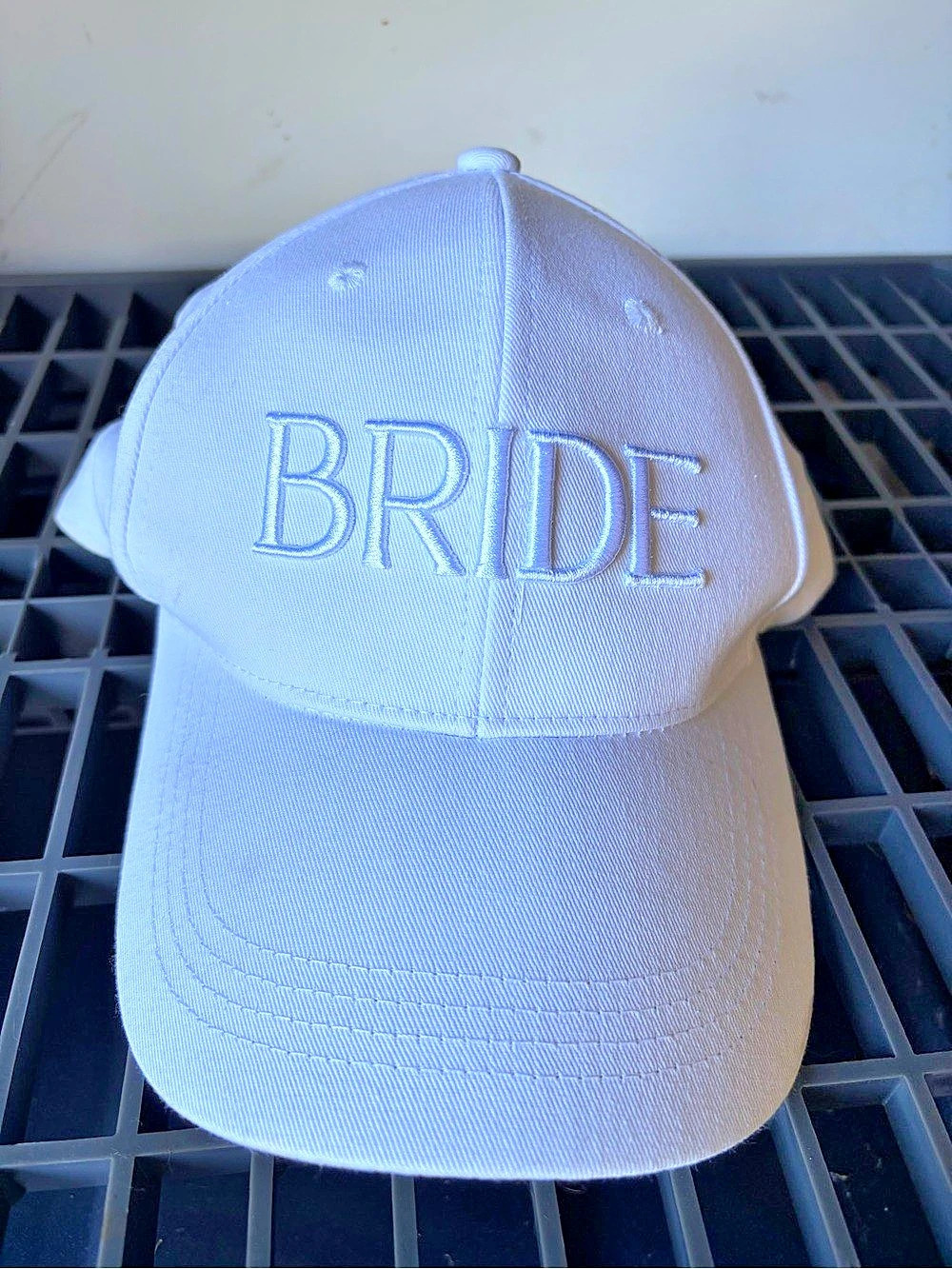 Bride Embroidered White Cap Like New